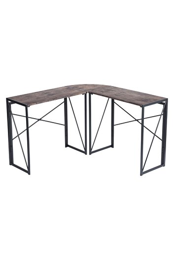 UnicSpot Corner desk, black and wenge, 38x119.5x75 cm