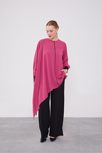 Levidor Pink Bat Sleeve Two-Piece Set
