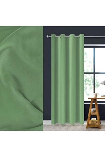 OEM Decorative Curtain with Rings Mint Green 140 x 260 cm