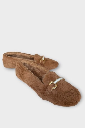 Liger Soft Plush Non-Slip Lightweight Sole Women's Home Slippers Panduf Vi̇zon