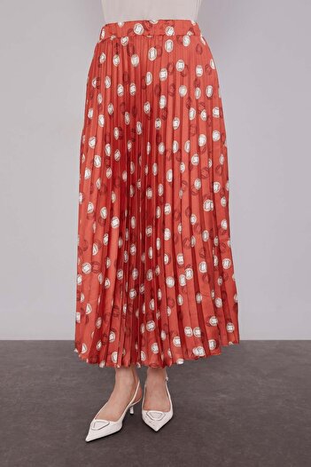 Levidor Tile Pleated Patterned Skirt Set