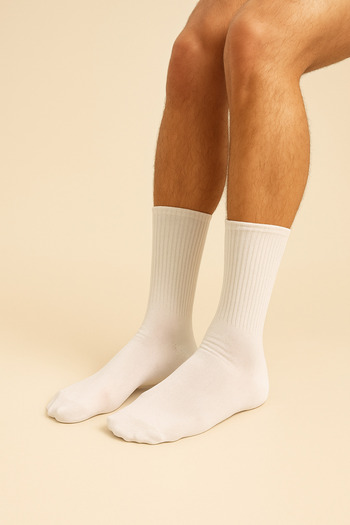 hefox 6 Pairs of Men's Cotton Seamless Toe Economical Socks