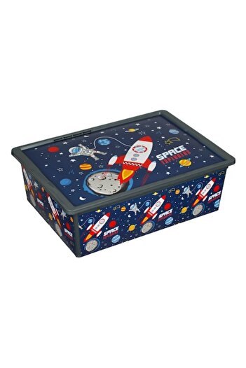 OEM Toy Storage Box with Lid Space Theme 52.5x37x17.5cm