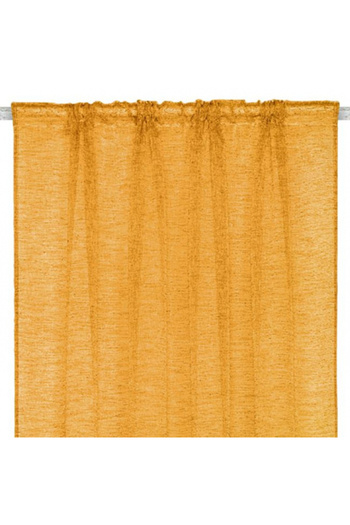 OEM Decorative Curtain with Band, Medium Shading, 140 x 260 cm, Mustard Yellow