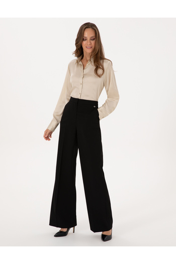 Pierre Cardin Siyah Palazzo Kumaş Pantolon 50319006-VR046
