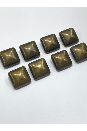 karantuhafiye Italian Coat Button Set / Square Model / Oxide / Set of 8