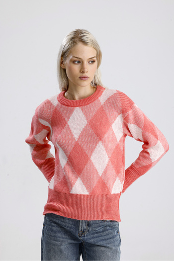 Get Crazy Plaid Mustard Yellow Sweater