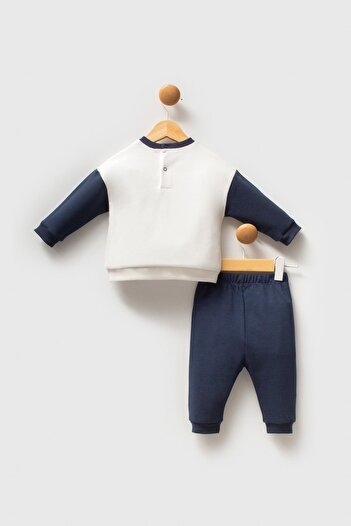 U.S. Polo Assn. U.S. Polo Assn Baby Boy 2-Piece Set White Navy Blue