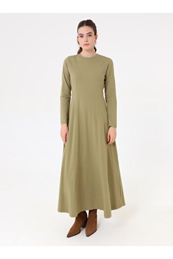 Refka Hijab Dress - Light Khaki -