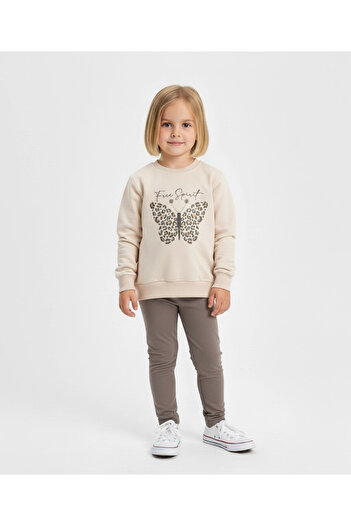 My Hanne Butterfly Printed Girl's Suit 20458