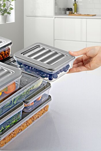Nandy Home 4 Pieces of 1200 Ml. Freshbox Storage Container Set - Microwave and Dishwasher Compatible