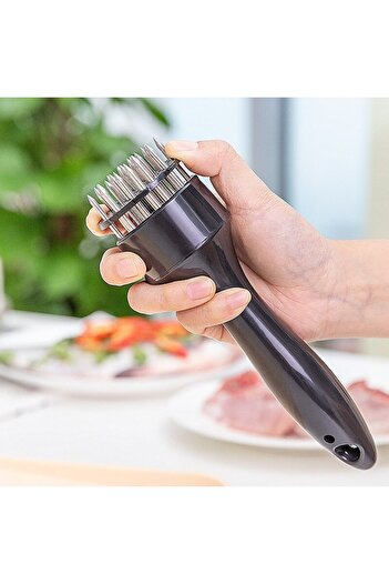 OEM Meat Tenderizer Press, Stainless Steel/ABS, Black