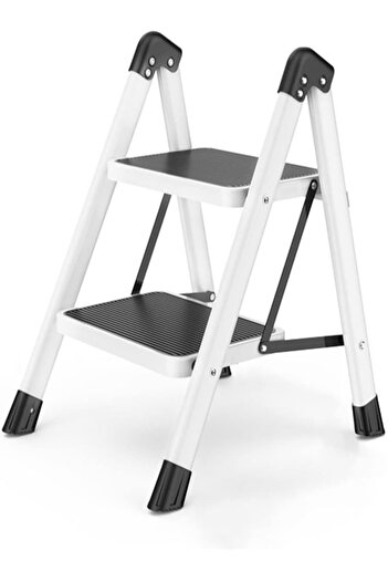 Cady One Folding Home Ladders, Easy Storage Portable 2 Step Kitchen Ladders