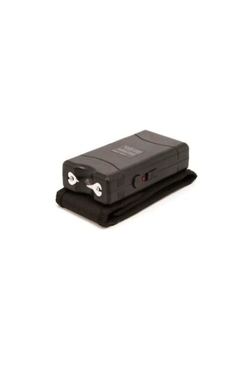 OEM Electrosoc Small with LED, SAFE 801, 10 cm, Black + Irritant Tear Gas Spray, Self-defense Accessory