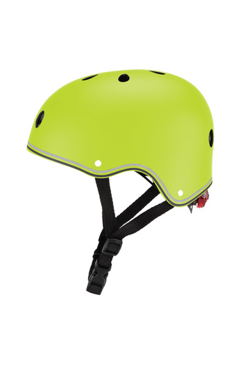 Globber Kids Helmet with LED Lights XS/S (48-53cm) – Adjustable Lightweight Helmet – Lime Green
