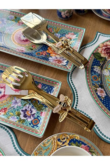 ROSSEV Breakfast Set Floral 45 Pieces for 6 People