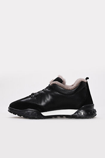 FAST STEP Genuine Leather & Fur Women's Casual Shoes 169Kza2403-5