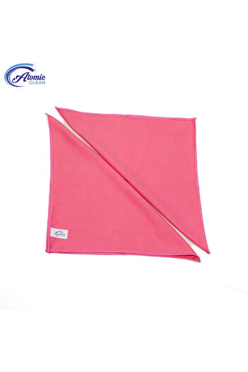 Atomic Clean Premium suede microfiber cloth for delicate surfaces MS-013 Pink 2 pieces/pack