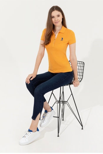 U.S. Polo Assn. Women's Yellow Basic T-Shirt