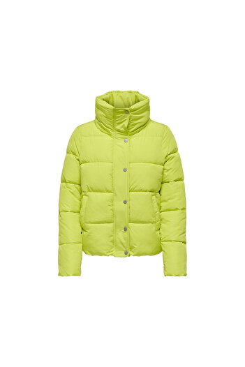 ONLY Onlnewcool Puffer Women's Casual Coat 15295424-LIMADE Green