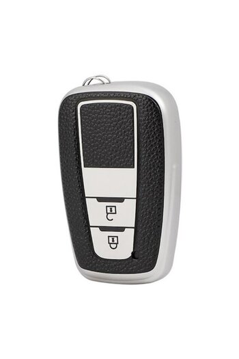 OEM Silver key case for Toyota Camry Prius Corolla C-HR CHR Prado 2018 Rav 4 with 2 buttons