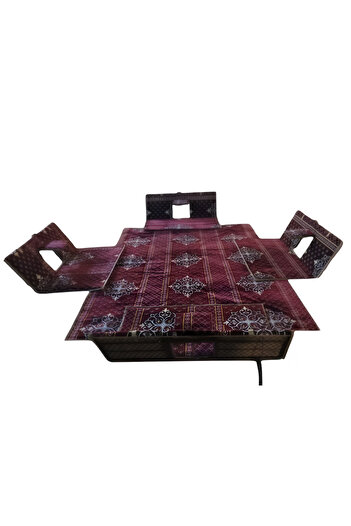 Cady One 5-piece ground mat, 200*300 cm, for 9 people, with 4 floor chairs and a cushion