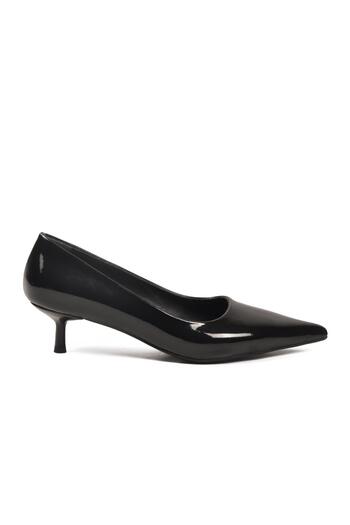 AYAKMOD 458343 Z Black Patent Leather Women's Heeled Shoes