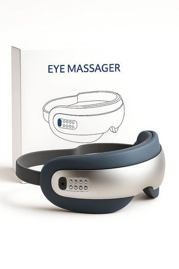 Maria Home Rechargeable Electric Eye Massager with Heat, Vibration and Air Pressure for Relaxation