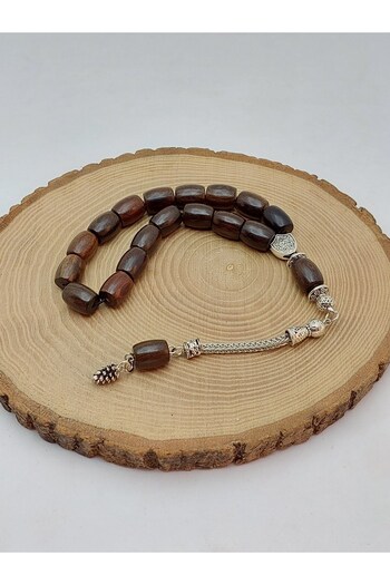 Yasamtohumu Walnut Wood Capsule Cut 17mm Efe Prayer Beads 9.5*12 (56900)