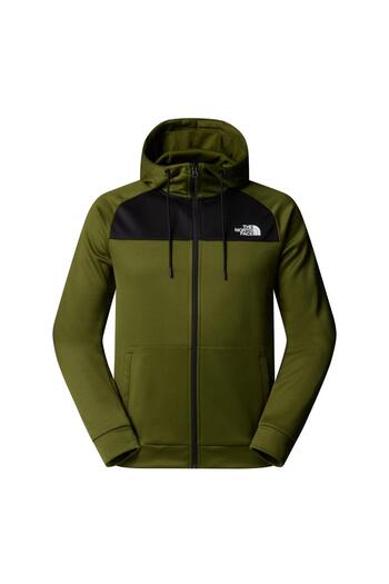 THE NORTH FACE M Reaxion Fleece F/Z Hoodie - Eu Men's Fleece Jacket Nf0A8Cnpdıw1 Green-L