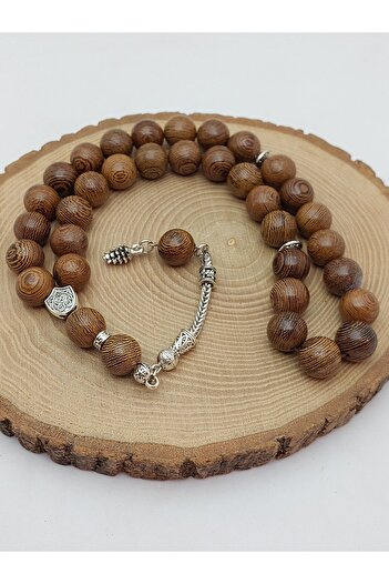 Yasamtohumu Wenge Wood 33-Bead Rosary 12mm (56902)