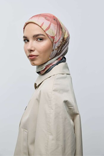 Modakaşmir Roselith Pattern Bamboo Scarf