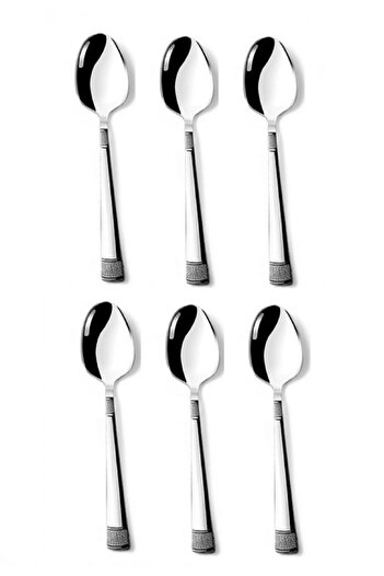 Nehir Dila Tea Spoon - Set of 6 Tea Spoons 18/10 Stainless Steel