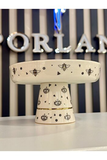 Porland Veni Vidi Pattern1 (Outlet) Standing Presentation Bowl 19 cm
