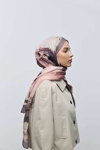 Modakaşmir Abstract Pattern Cotton Shawl