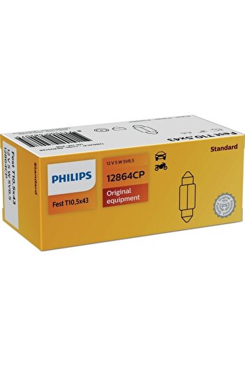 Philips BEC FESTOON T10.5X43 5W SV8.5 12V SET 10 BUCĂȚI