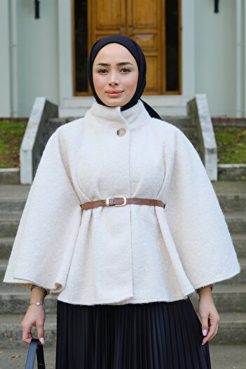 Chef d'atelier Women's Belted Short Cashmere Poncho