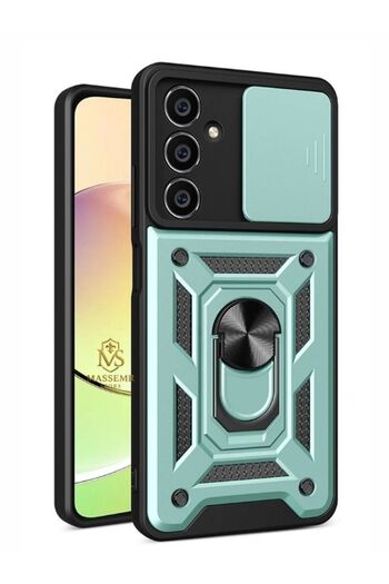 Massemr Samsung Galaxy A35 5g Tank Lens Ring Premium Silicone Shock Absorbing Camera Protection Case