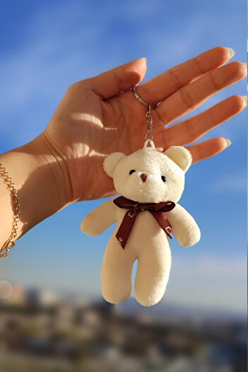 adornazzle Mini Plush Teddy Bear, Bag Ornament Accessory, Cute Baby Teddy Bear Keychain 1 Piece
