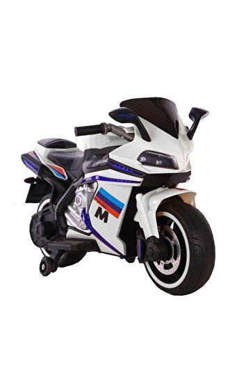 NOVOKIDS NOVOKIDS™ Sport Premium Motor Battery-Powered Electric Motorcycle for Kids, White
