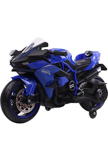 NOVOKIDS NOVOKIDS™ Ninja Premium Motocross Battery-Powered Electric Motorcycle for Kids, Blue