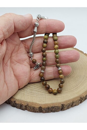 Yasamtohumu Green Sandalwood 33-Bead Prayer Beads 6mm (56912)