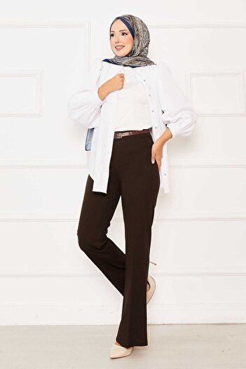 EBRUTESETTÜR Elastic Waist Flared Trousers