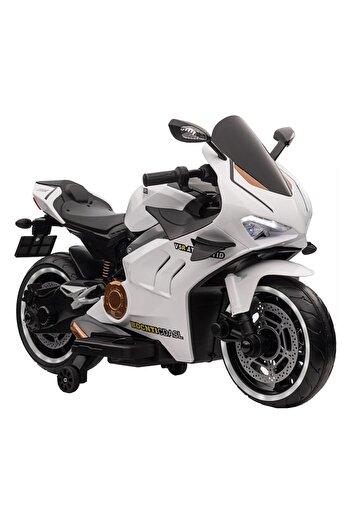 NOVOKIDS NOVOKIDS™ Super Rider GP Battery-Powered Electric Motorcycle for Kids, White