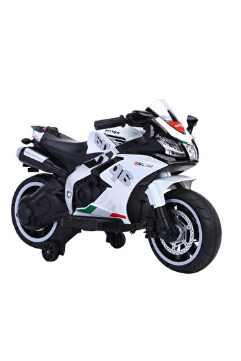 NOVOKIDS NOVOKIDS™ Aprilia Austin Edition Battery-Powered Electric Motorcycle for Kids, White