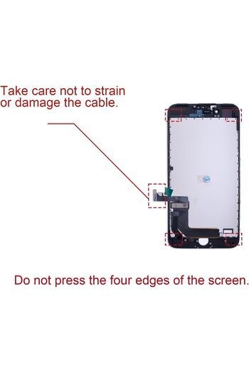 EFAITHFIX Daden Display compatible Apple iPhone 7 Plus, Black, LCD, Touch Screen, Best Quality - CN