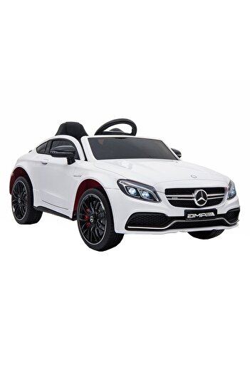 NOVOKIDS NOVOKIDS™ Mercedes C63S AMG Coupe Battery-Powered Electric Car for Kids, White