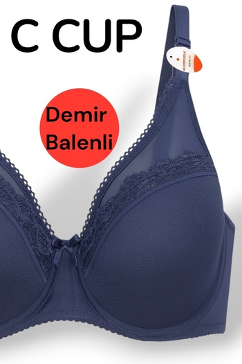 SATTENS Aysemin Plus Size Underwire Support Bra C Cup Unpadded