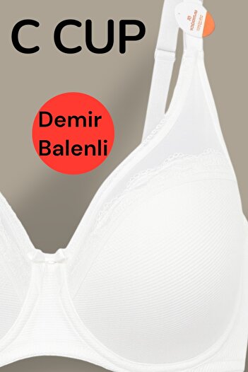 SATTENS Aysemin Plus Size Underwire Support Bra C Cup Unpadded