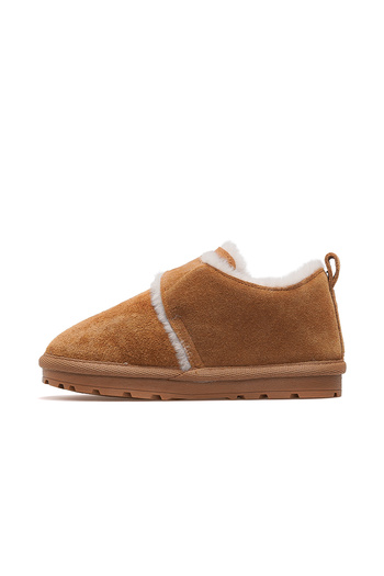 BUCKHEAD Slıde Unisex Children's Furry Daily Boots 25K Buck3066 Camel